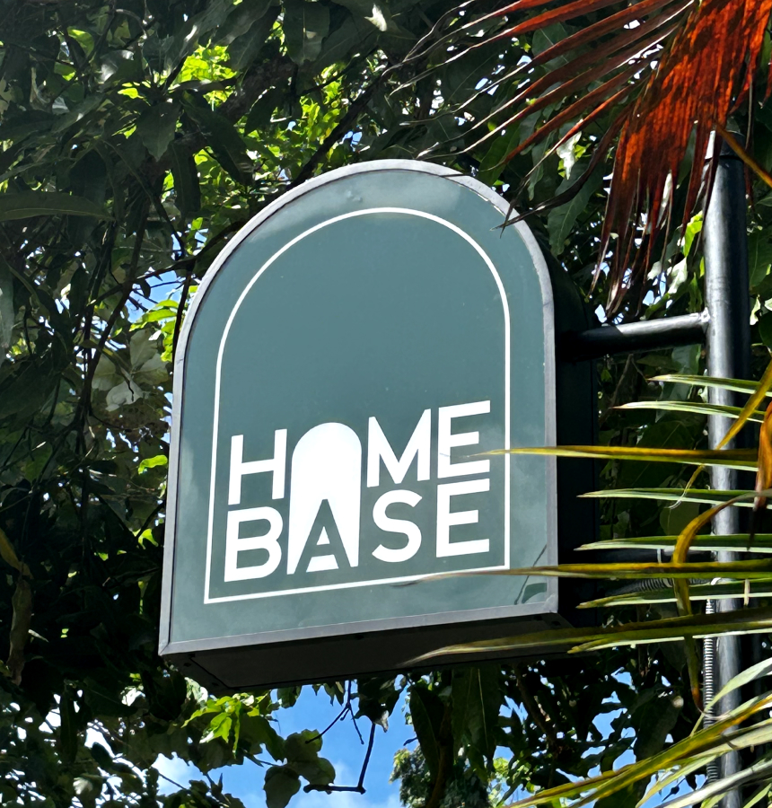 Homebase Sign at the Gate
