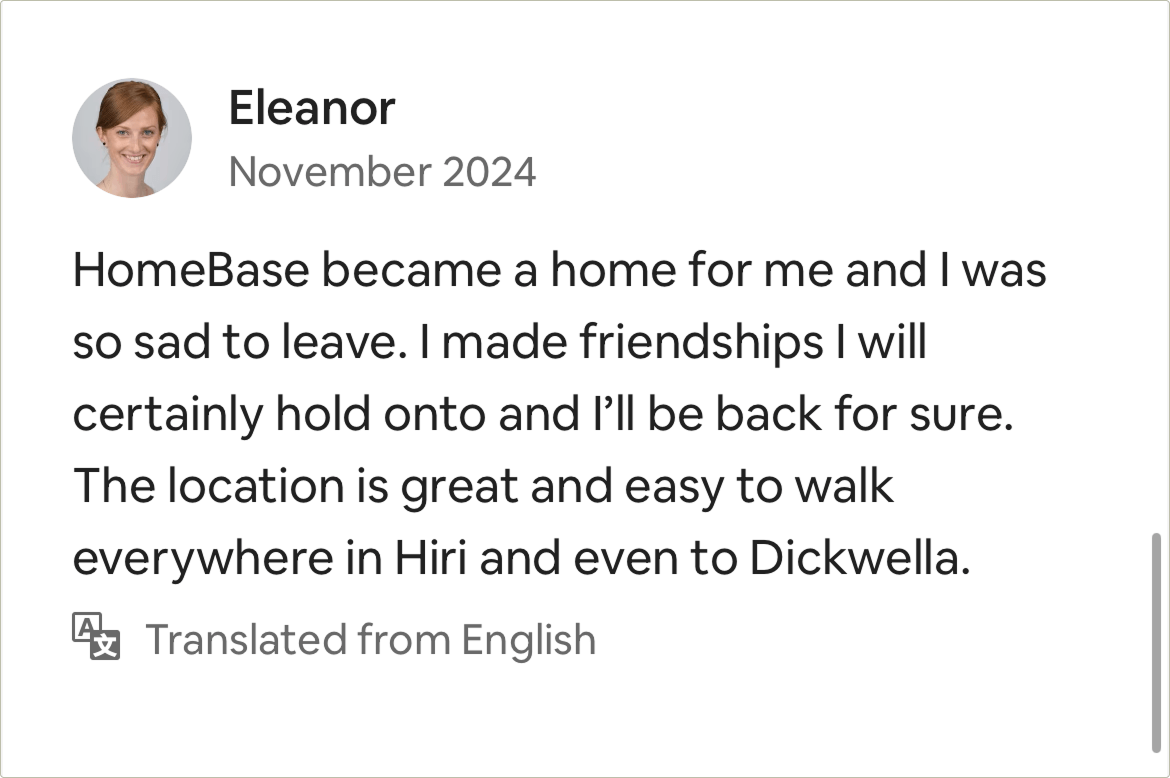Coliving Hiriketiya Guest Review